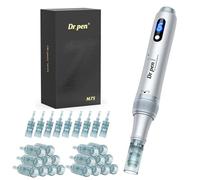 Dr.pen Ultima M7S Microneedling, 2025 Último Modelo de Dr.pen, Mejora Arrugas y Cicatrices, Microneedling Pen con 27 Cartuchos(9 Modelos), para Cara y Crecimiento de Barba de Pelo, Silver