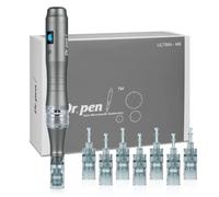 Dr.pen Ultima M8 Microneedling Pen, Mejora Arrugas y Cicatrices, 6 Velocidades, 0-2,5 mm Adjustable, Inalámbrica Dr.pen Microneedling con 8 Cartuchos para Cara y Crecimiento de Barba de Pelo