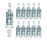 Dr.pen Ultima M8 Nano-R Cartuchos de aguja, pieza de repuesto original para bolígrafo de microagujas modelo M8, cartuchos de microagujas desechables auténticos (Nano-R, 10 unidades)