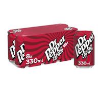 Dr Pepper Zero Sugar, 8 x 330ml