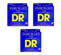 DR PHR-9/46 Pure blues el-guitar-strenge, 009-046, paquete de 3