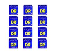 DR-PHR10-12PAK - DR Strings Pure Blue envoltura de níquel puro núcleo redondo 10-46 - 12 PAK