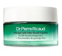 Dr. Pierre Ricaud - Mascarilla facial antiarrugas alisadora expresa con ácido hialurónico y galanga orgánico, cuidado facial para mujer, antiedad y antiarrugas, 50 ml
