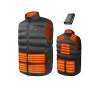 DR.PREPARE Chaleco Calefactable Chaqueta Calefactable Eléctrica para Hombre y Mujer con Batería 7,4 V 16 000 mAh 10 Zonas Calefactables 3 Niveles de Calor Ropa Calefactable para Invierno