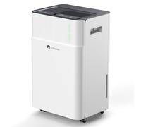 DR.PREPARE Deshumidificador 25L/24h Depósito de 4,5L Control Inteligente de Humedad Silencioso con Temporizador 24h y 3 Modos Ruedas Giratorias 40-45 m² para Dormitorio, Sótano, Caravana, Lavandería