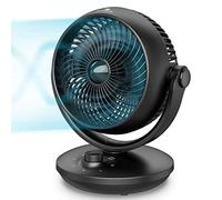 DR.PREPARE Ventilador Silencioso Ventilador de Mesa 3 Velocidades 28dB 15㎡ Oscilación Multidireccional Turbo Potente Circulación de Aire para Dormitorio Salón Cocina Oficina Camper