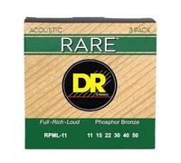 DR Rare - Cuerdas para guitarra acústica (3 unidades, 11-50)