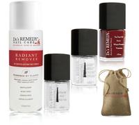 DR Remedy 4 Pack Pack Nail Polish Tratation Kit Smart Start Start Non Toxic and Organic All Natural Enriqueted Nail Sperryer - Radiant Remover/Bass B