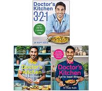 Dr Rupy Aujla Collection 3 Books Set (Doctor’s Kitchen 3-2-1, The Doctor’s Kitchen, The Doctor’s Kitchen Eat to Beat Illness)