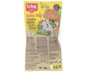 Dr. Schar Ciabattine Rustiche Pan - Paquete de 4 x 50 gr - Total: 200 gr
