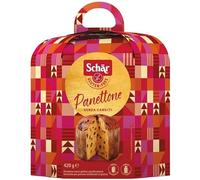 Dr. Schar Panettone Italiano Sin Gluten y Sin Lactosa | Dulce Postre Navideño Esponjoso con Pasas, Masa Madre & Mantequilla Sin Lactosa | Apto Celíacos, Dieta Especial, 420g Gourmet Festivo