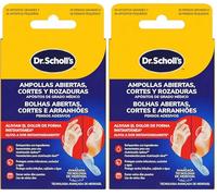 Dr. Scholl's Apósitos de grado médico para ampollas abiertas, cortes y rozaduras con tecnología de hidrogel x6, alivian el dolor al instante, hipoalergénicos para heridas, para usar en pies y cuerpo