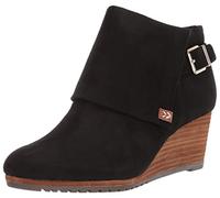 Dr. Scholl's Botines CreateAnkle para mujer, Microfibra negra, 38.5 EU