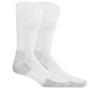 Dr. Scholl's Men's Advanced Relief BlisterGuard Work Crew Socks 2 Pair, White, Shoe Size: 7-12