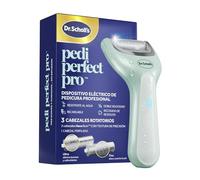 Dr. Scholl's Pedi Perfect Pro Pedicura Eléctrica Profesional para Pies - Elimina Callos y Durezas, Lima Eléctrica para Talones, Fresa Recargable e Impermeable, 3 Cabezales, Recogepolvo