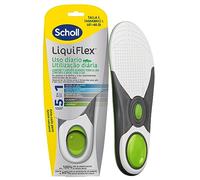 Dr. Scholl's Plantillas LiquiFlex Soporte Diario - Calzado de Hombre Talla 41-46,5 - Con memoria de forma y soporte del arco - 1 par