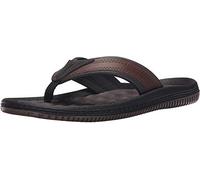 Dr. Scholl's Shoes Men's Donnar Flip Flop, Brown/Black, 10 M US