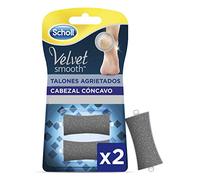 Dr. Scholl's Velvet Smooth, Recambio Lima para Pies, Recambio Talones Agrietados, Blanco, 2 Unidades
