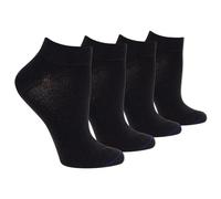 Dr. Scholl's womens Diabetes & Circulatory (4pk) Casual Sock, Black, One Size US