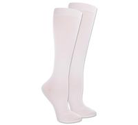 Dr. Scholl's womens Travel Graduated Compression Casual Sock, White, Shoe Size 4-10 US