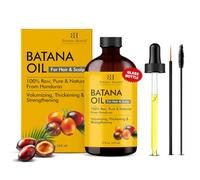 Dr Sebi - Aceite de batana para el crecimiento del cabello, ligero (botella de vidrio de 2 onzas líquidas), aceites 100% puros y sin refinar de Honduras, aceite para el cabello ligero de verano para