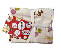 Dr Seuss Books - Paquete de 5 piezas de algodón 100% orgánico para manualidades, patchwork, exhibiciones, decoración de mesa y tela de vestir