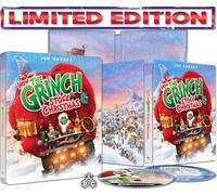 Dr. Seuss' How the Grinch Stole Christmas (25th Anniversary Limited Edition SteelBook) [2000] [4K UHD + Blu-ray] [Region Free]