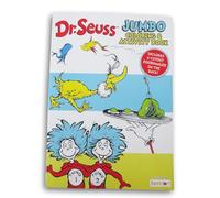 Dr. Seuss - Libro de actividades para colorear - Sneetches, pez rojo, pez azul, gato en el sombrero y más - 64 páginas
