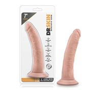 Dr Skin Dr. Skin - Dildo realista con ventosa de 17,78 cm - Vainilla