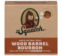 Dr. Squatch All Natural Bar - Jabón para hombre, grano medio, barril de madera