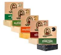 Dr. Squatch Barra de jabón natural para hombres, paquete variado de 5 barras: salvia alpina, ron de bahía, alquitrán de pino, pomelo IPA, albahaca de menta verde