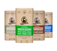 Dr. Squatch Desodorante natural para hombre, que elimina los olores: brisa de madera de abedul, aloe fresco, gotas frescas, bourbon de barril de madera 1 Unidad (Paquete de 4)