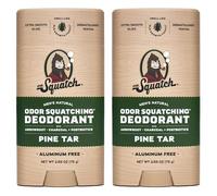 Dr. Squatch Desodorante natural para hombres - Pine Tar - Neutralizante de olores sin aluminio (barra de 75 g, 2 unidades)