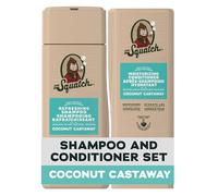 Dr. Squatch Natural Men's Shampoo and Conditioner Set - Healthy, Full Looking Hair - Champú y acondicionador natural de coco Castaway para hombres (2 paquetes)