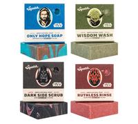 Dr. Squatch The Soap Star Wars Soap Collection - Jabón de barra natural para hombre - Paquete de 4 barras de jabón de Star Wars para hombre