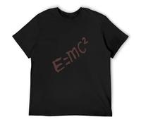 Dr Stone E=Mc^2 O-Neck 100% Cotton Short Sleeve Unisex Camiseta, Negro , L