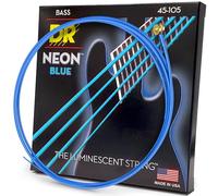 DR String NBB-45 Neon Blue Juego Cuerdas Bajo