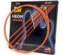 DR String NOB-45 Neon Orange Juego Cuerdas Bajo