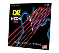 DR String NRE-10 - Juego Cuerdas Guitarra Eléctrica, Rojo Neón