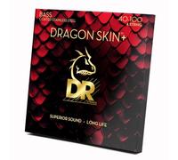 DR Strings Cuerdas para bajo | DRAGON SKIN+ acero inoxidable recubierto | DBS-40 | Sonido superior con sensación cómoda y larga vida útil | Luz 40-100 (DBS-40)