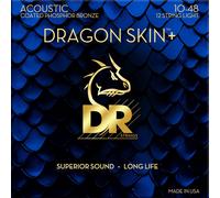 DR Strings Dragon Skin+ Coated Phosphor Bronze 12-String Light 10-48 Cuerdas de guitarra