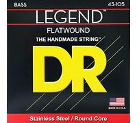 DR Strings Hi-Beam Flats - Flatwound Stainless Steel Round Core Bass 45-105
