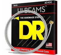 DR Strings Cuerdas Hi-Beam – Acero inoxidable, núcleo redondo 40-100
