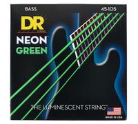 DR String NGB-45 Neon Green Juego Cuerdas Bajo