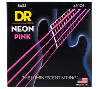 DR Strings NPB-45 Cuerdas para bajo rosa neón (45-105)
