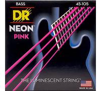 DR Strings NPB-45 Cuerdas para bajo rosa neón (45-105)