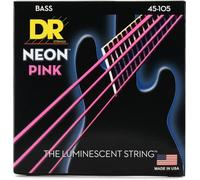 DR Strings NPB-45 Cuerdas para bajo rosa neón (45-105)