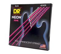 DR Strings NPB-45 Cuerdas para bajo rosa neón (45-105)