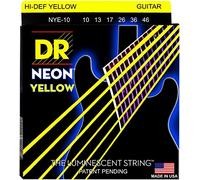 DR Strings NYE-10 Neon Yellow Juego Cuerdas Eléctrica