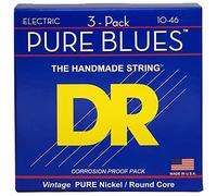 DR Strings Pure Blues PHR-10 3Pack